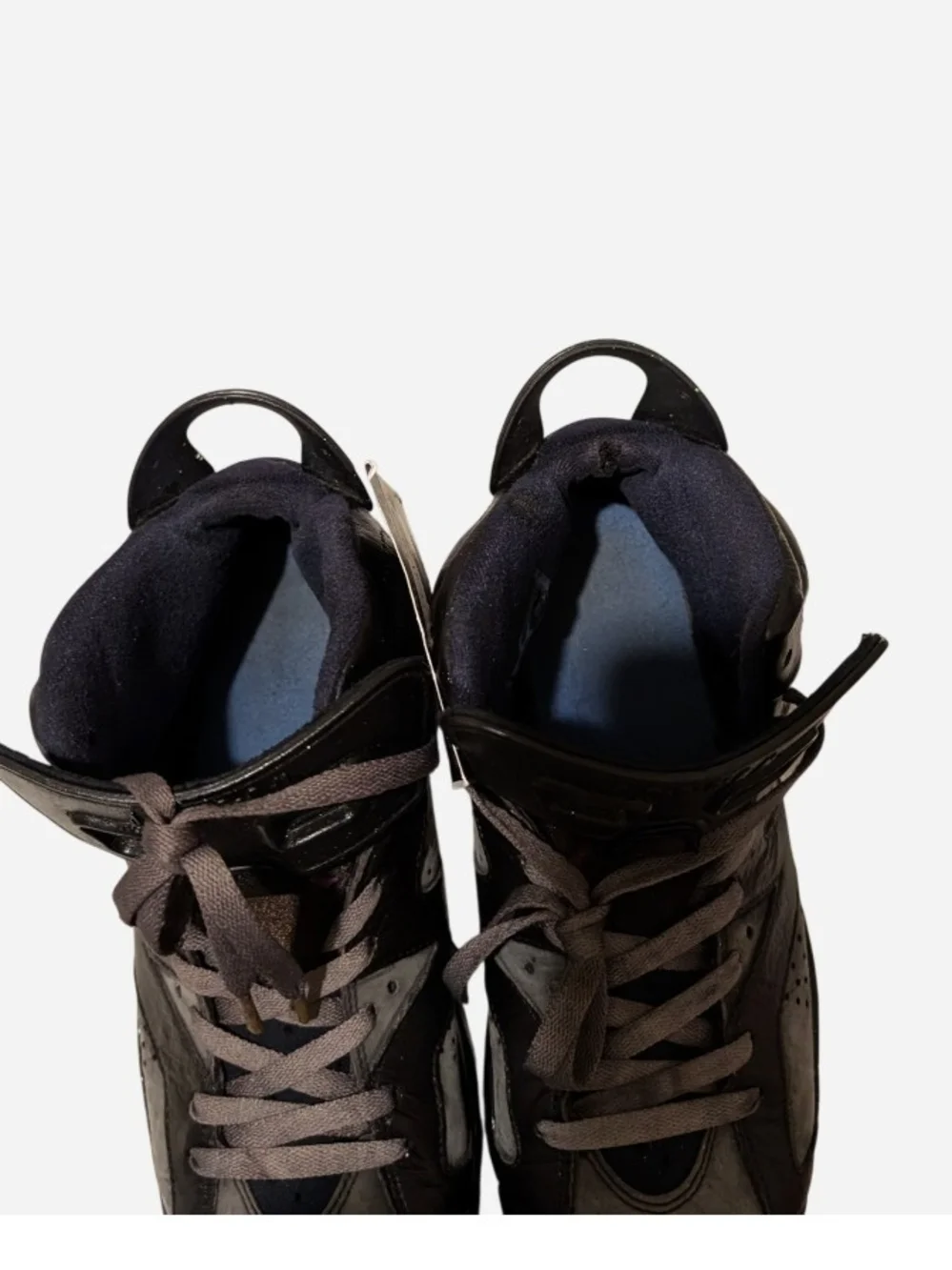 Jordan Black and Dark Gray High-Top Sneakers